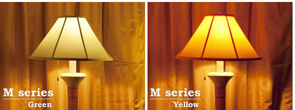ランプスタンドシェードMタイプ緑、黄色｜大和のランプシェード